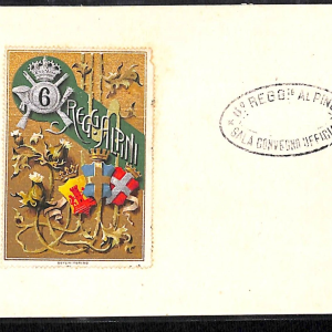 ac6900 - CARTOLINA D'EPOCA - REGGIMENTALI  - Alpini