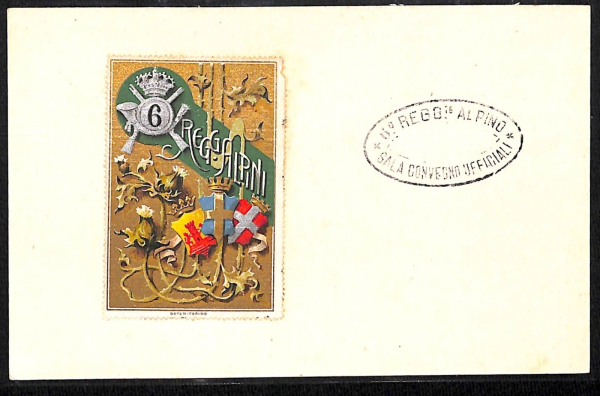 ac6900 - CARTOLINA D'EPOCA - REGGIMENTALI  - Alpini