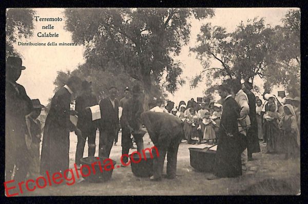 ah9537 - CARTOLINA D'EPOCA - Reggio Calabria Città - Terremoto nelle Calabrie
