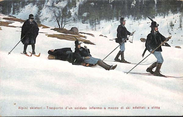 ac6902 - CARTOLINA D'EPOCA - REGGIMENTALI  - Alpini