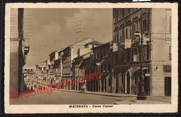 ag7506 - CARTOLINA D'EPOCA - Macerata Città - Corso Cavour
