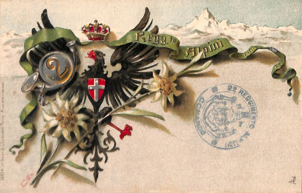 ac6907 - CARTOLINA D'EPOCA - REGGIMENTALI  - Alpini