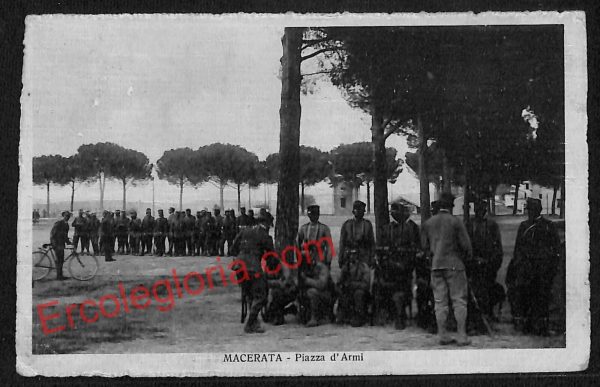 ag7509 - CARTOLINA D'EPOCA - Macerata Città - Piazza d' Armi