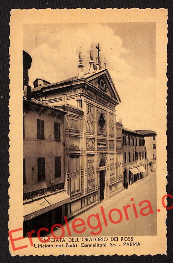 ah5425 - CARTOLINA D'EPOCA - Parma Città - Facciata dell' Oratorio dei Rossi