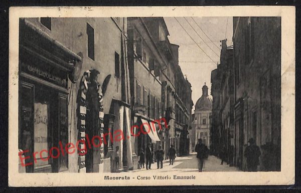 ag7510 - CARTOLINA D'EPOCA - Macerata Città - Corso Vittorio Emanuele