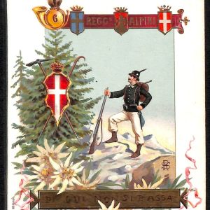 ac6908 - CARTOLINA D'EPOCA - REGGIMENTALI  - Alpini