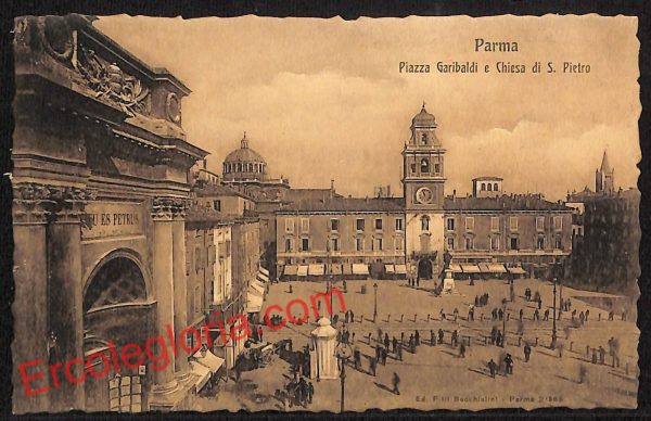 ah5426 - CARTOLINA D'EPOCA - Parma Città - Chiesa di San Pietro