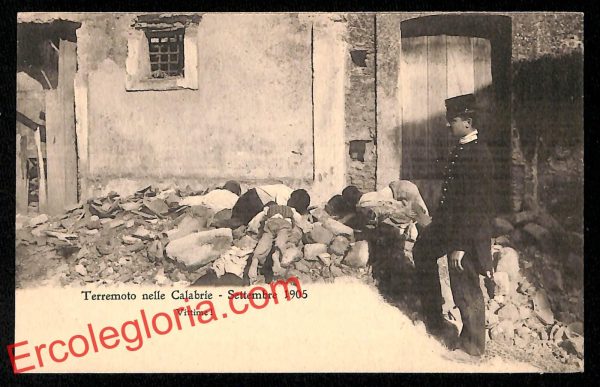 ah9543 - CARTOLINA D'EPOCA - Reggio Calabria Città - Terremoto nelle Calabrie