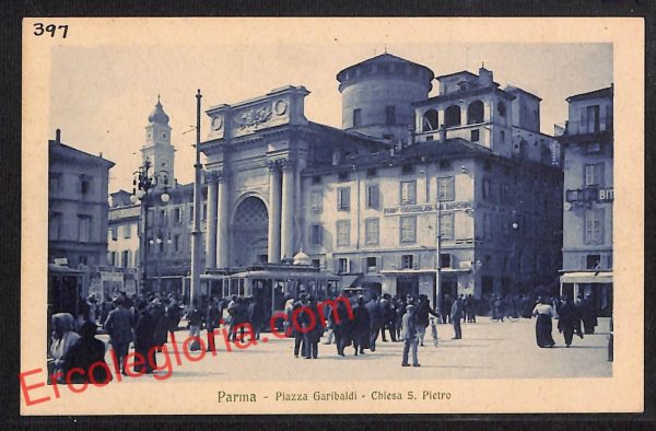ah5427 - CARTOLINA D'EPOCA - Parma Città - Chiesa di San Pietro