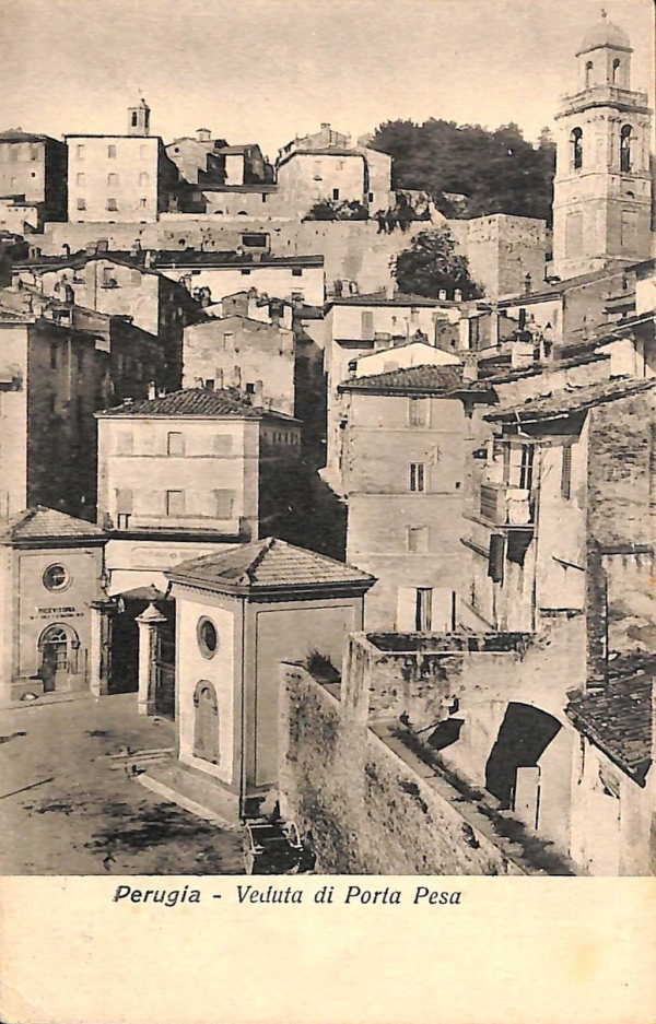 ab8817 - CARTOLINA  D'EPOCA - Perugia Città - Veduta di Porta Pesa