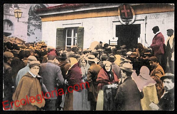 ah9547 - CARTOLINA D'EPOCA - Reggio Calabria Città -La Società della Croce Rossa