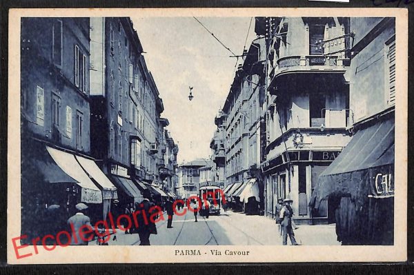 ah5428 - CARTOLINA D'EPOCA - Parma Città - Via Cavour