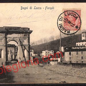 ag6437 - CARTOLINA D'EPOCA - Lucca Provincia - Bagni di Lucca  1911