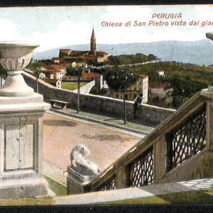 ab8832 - CARTOLINA  D'EPOCA - Perugia Città - Chiesa di San Pietro