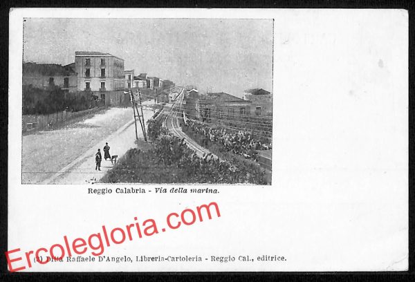 ah9551 - CARTOLINA D'EPOCA - Reggio Calabria Città - Via della Marina