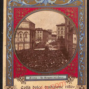 ae6972 - CARTOLINA D'EPOCA - Firenze Città - Lo Scoppio del Carro