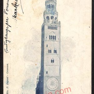 ae5478 - CARTOLINA D'EPOCA - Cremona Città - Torrazzo  1903