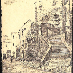 ab8891 - CARTOLINA  D'EPOCA - Perugia Città - Vie del Boggio