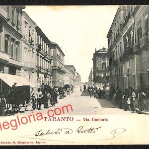 ai7303 - CARTOLINA D' EPOCA - Taranto Città - Via Umberto
