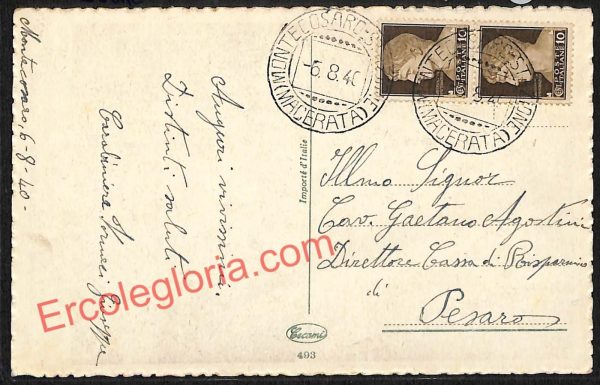 ag7522 - CARTOLINA D'EPOCA - Macerata Città - immagine 2