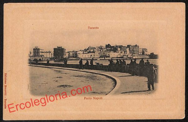 ai7311 - CARTOLINA D' EPOCA - Taranto Città - Porto Napoli