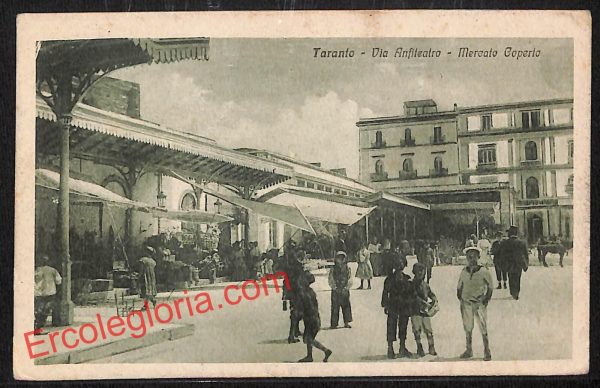ai7316 - CARTOLINA D' EPOCA - Taranto Città - Via Anfiteatro