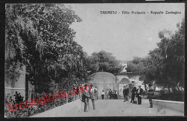 ai7319 - CARTOLINA D' EPOCA - Taranto Città - Villa Peripato