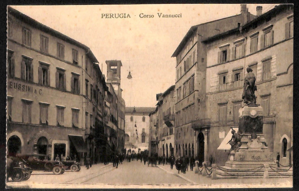 ab8913 - CARTOLINA  D'EPOCA - Perugia Città - Corso Vannucci