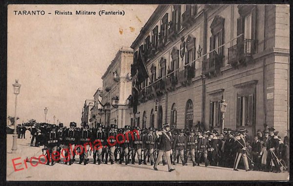 ai7322 - CARTOLINA D' EPOCA - Taranto Città - Rivista Militare