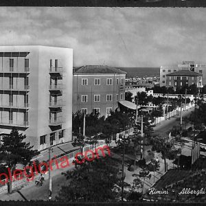 ai0619 - CARTOLINA D'EPOCA - Rimini Città - Alberghi al Mare