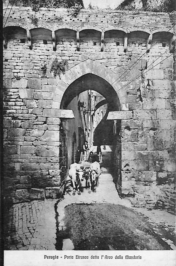 ab8938 - CARTOLINA  D'EPOCA - Perugia Città - Arco della Mandorla