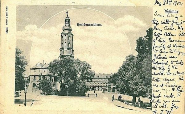 11872 - Ansichtskarten VINTAGE POSTCARD - Deutschland GERMANY -  WEIMAR 1904