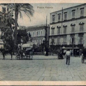 ab7905 -  CARTOLINA  D'EPOCA - Napoli Città  - Piazza Vittoria  1917