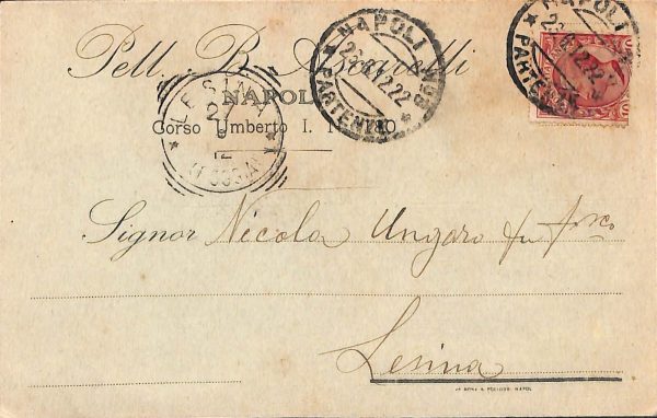 ab7913 -  CARTOLINA  D'EPOCA - Napoli Città  -  1912