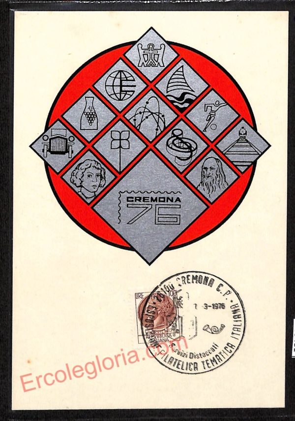 ae5481 - CARTOLINA D'EPOCA - Cremona - Circolo Filatelico Numismatico Cremonese
