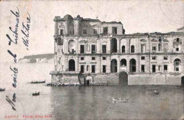ab7922 -  CARTOLINA  D'EPOCA - Napoli Città  -  Piazza Donn 'Anna  1911