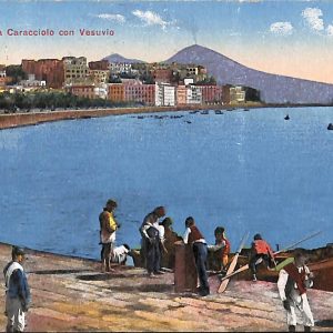 ab7923 -  CARTOLINA  D'EPOCA - Napoli Città  -  Via Caracciolo con Vesuvio  1917