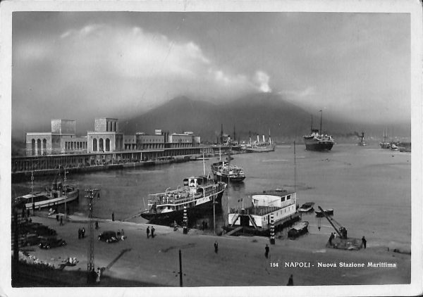 ab7928 -  CARTOLINA  D'EPOCA - Napoli Città  -  Nuova Stazione Marittima 1936