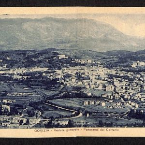 ag1780 - CARTOLINA D'EPOCA DOPPIA - Gorizia Città - Panorama
