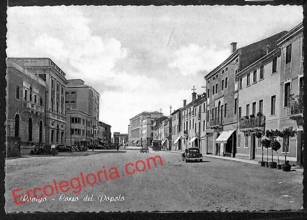 ai1081 - CARTOLINA D'EPOCA - Rovigo Città - Corso del Popolo