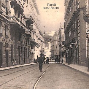 ab7985 - CARTOLINA  D'EPOCA - Napoli Città - Rione Amedeo  1915