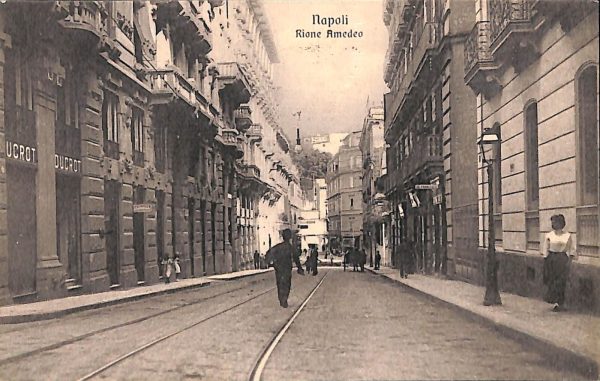 ab7985 - CARTOLINA  D'EPOCA - Napoli Città - Rione Amedeo  1915