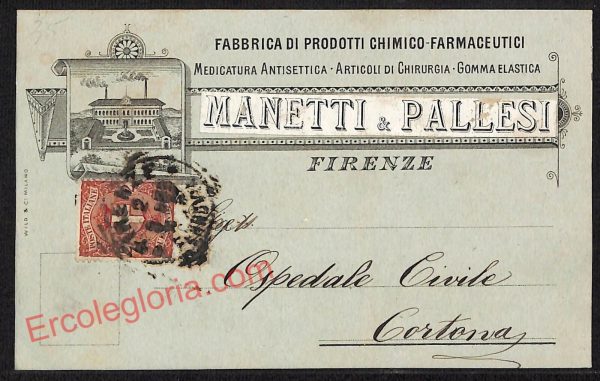 ae7374 - CARTOLINA D'EPOCA - Firenze Città - Manetti Pallesi