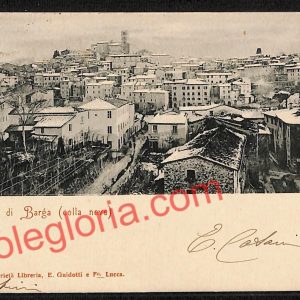 ag6476 - CARTOLINA D'EPOCA - Lucca Provincia - Barga  1901