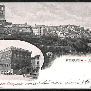aa9837 - CARTOLINA  D'EPOCA - Perugia Città - Palazzo Comunale