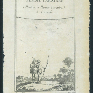 P3369 -ENGRAVINGS QUENTIN CHEDEL (1705/1760) , CARAIBEN PEOPLE ,    1750's