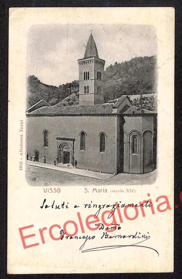 ag7635 - CARTOLINA D'EPOCA - Macerata Provincia - Visso