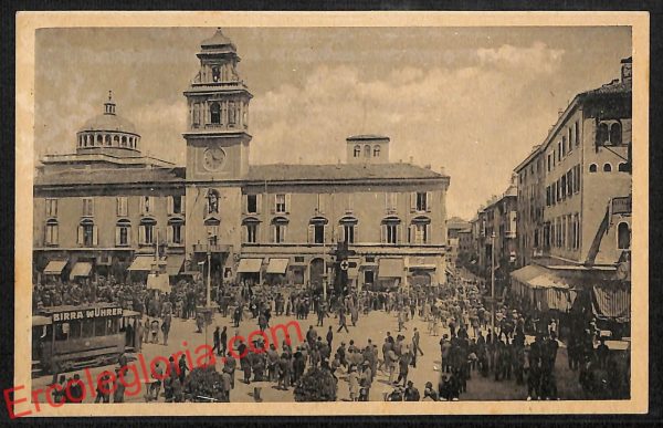 ah5498 - CARTOLINA  D'EPOCA - Parma Città - Piazza Garibaldi