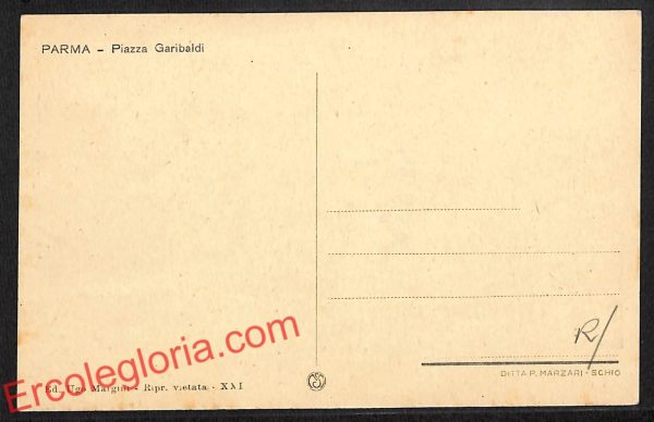 ah5498 - CARTOLINA  D'EPOCA - Parma Città - Piazza Garibaldi - immagine 2