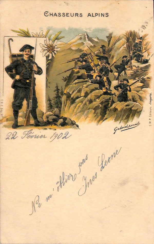 ac6794 - CARTOLINA D'EPOCA - REGGIMENTALI - Alpini  1902